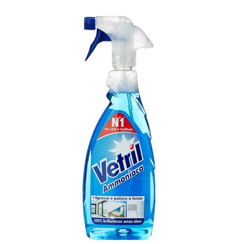 VETRIL włoski płyn do mycia szyb spray 650ml Vetri