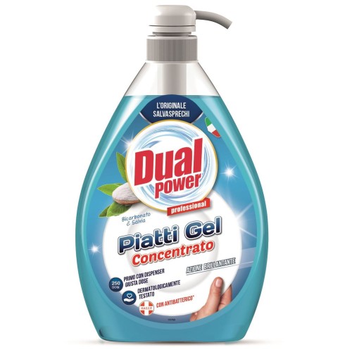 DUAL Power płyn do mycia naczyń z sodą 1l