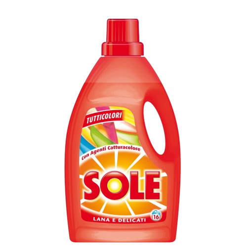 SOLE płyn do prania kolorowych ubrań z wełny