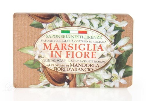Naturalne mydło roślinne Migdały i Pomarańcza 125g 
