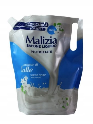 MALIZIA mydło w płynie, proteiny mleka ZAPAS 1litr
