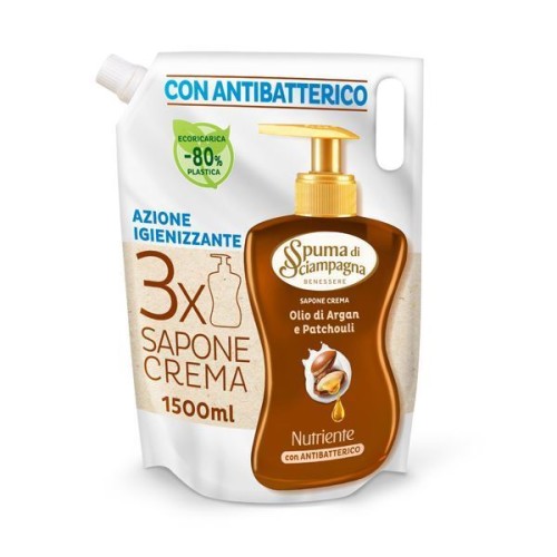 Spuma di Sciampagna Antybakteryjne mydło w płynie 1,5l Argan i Patchuli