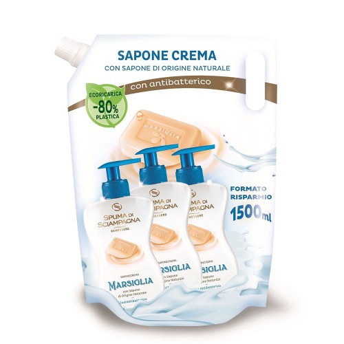 Spuma di Sciampagna Marsylia mydło w płynie ZAPAS