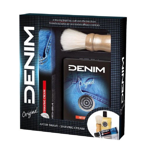 Denim zestaw prezentowy po goleniu+mydło +pędzel