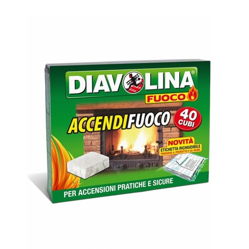Diavolina podpałka do grilla i kominka 40szt