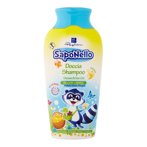 Saponello Żel pod Prysznic i Szampon dla Dzieci Banan 250ml