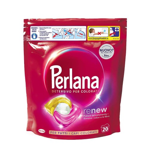 Perlana Kapsułki do Prania Kolor 20 szt. – Ochrona Kolorów i Tkanin