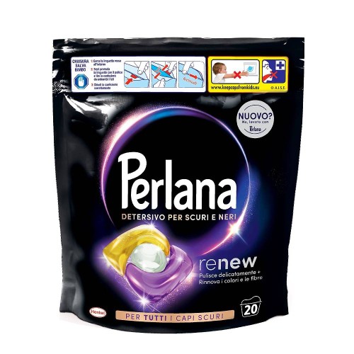 Perlana Kapsułki do Prania Czarnego 20 szt. – Ochrona Ciemnych Tkanin