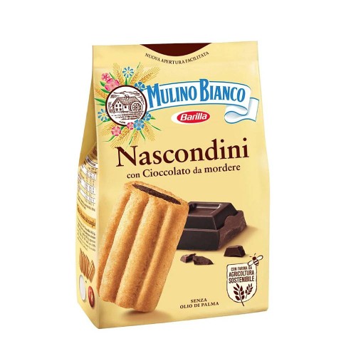 Mulino Bianco Nascondini 330g Kruche włoskie Ciastka z Ciemną Czekolady