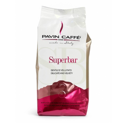 Pavin Caffè Superbar – włoska kawa ziarnista Arabika 1 kg