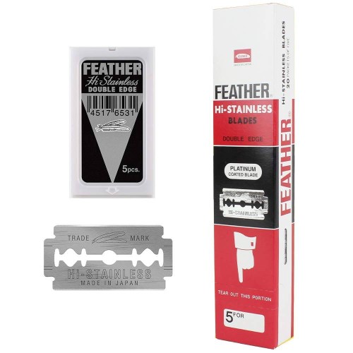 FEATHER japońskie żyletki 100szt Hi-Stainless