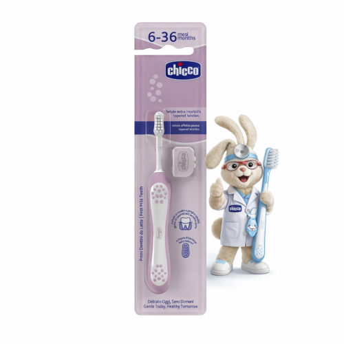 Chicco Szczoteczka do zębów 6–36 miesięcy Liliowa