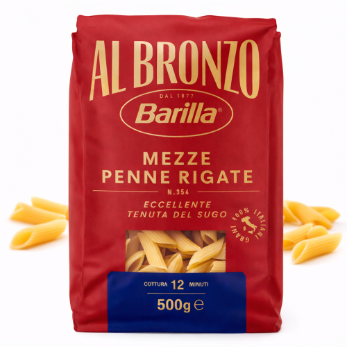 Barilla Al Bronzo Makaron Mezze Penne 500 g
