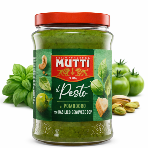Mutti Sos z Zielonych Pomidorów pesto pomidorowe, bazylia 180 g