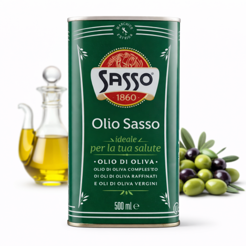 Sasso Oliwa z oliwek 500 ml – klasyczna włoska oliwa