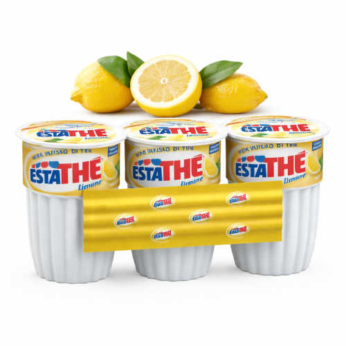 Estathé Napój herbaciany cytrynowy 3 x 200 ml – włoska herbata mrożona