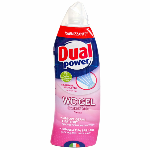 Dual Power WC Gel z wybielaczem – żel do czyszczenia toalety 700 ml