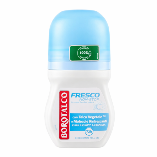 Borotalco Fresco Non-Stop – dezodorant roll-on 72h 50 ml