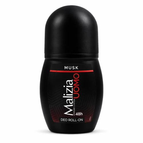 Malizia Uomo Musk – dezodorant roll-on męski 48h 50 ml