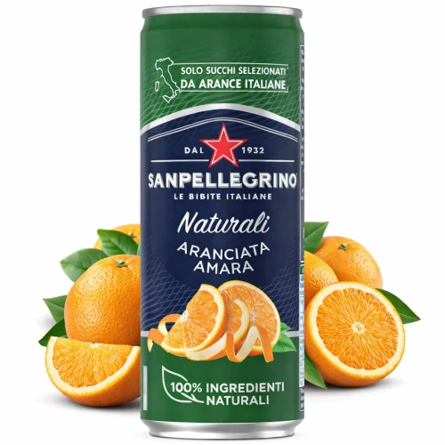 San Pellegrino Aranciata Amara – oranżada z gorzkiej pomarańczy 330 ml
