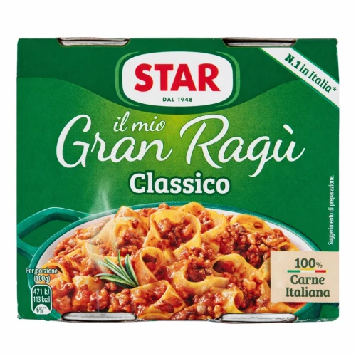 Star Gran Ragù Classico – sos boloński do makaronu 2 x 180 g