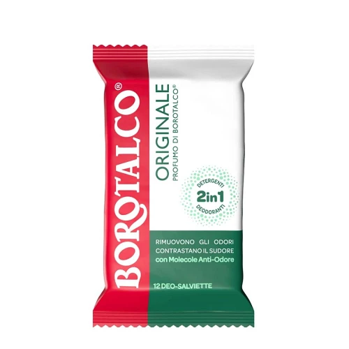 Borotalco Deo Salviette Originale – chusteczki odświeżające 12 szt.