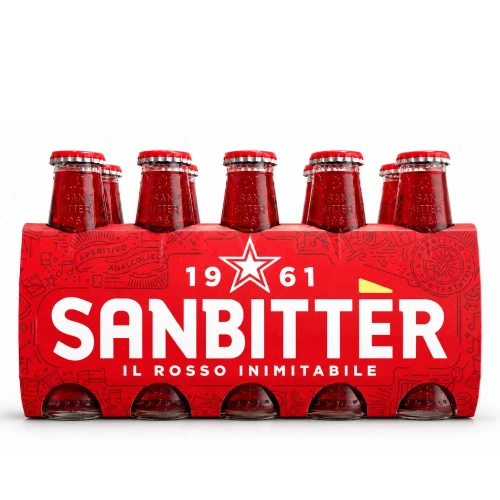 Sanbittèr Rosso Aperitivo Bezalkoholowy 10 x 100 ml
