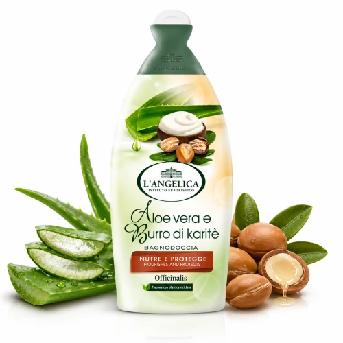 L'Angelica Aloe Vera i Masło Shea Płyn do Kąpieli 500 ml