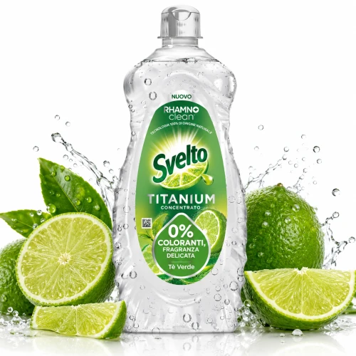 Svelto Titanium Zielona Herbata Płyn do Mycia Naczyń 650 ml