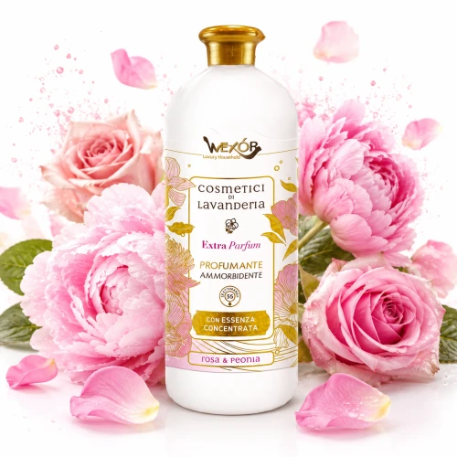 Wexor Płyn do Płukania Rosa & Peonia 1L – Kwiatowa Miękkość Tkanin
