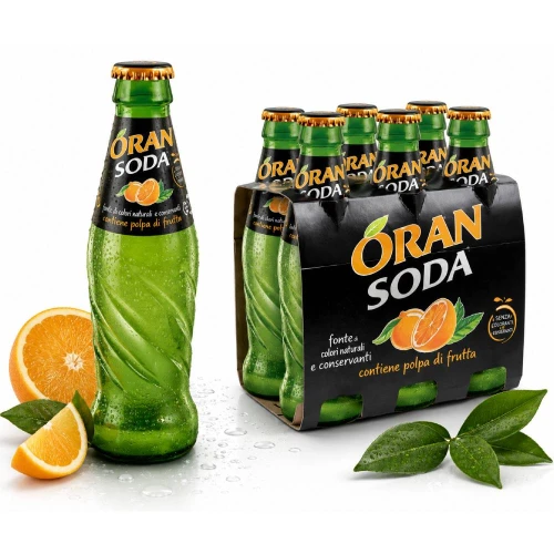 Oransoda Napój Gazowany Pomarańczowy 6 × 200 ml