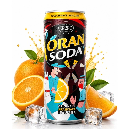 Oransoda Napój Gazowany Pomarańczowy 330 ml