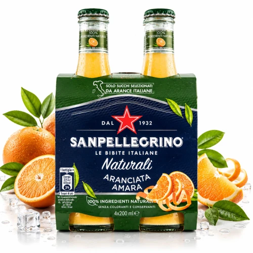 San Pellegrino Aranciata Amara Napój Gazowany 4 × 200 ml