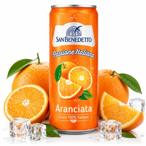 San Benedetto Passione Italiana Napój Gazowany Aranciata 330 ml