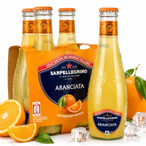 San Pellegrino Aranciata Napój Gazowany 4 × 200 ml