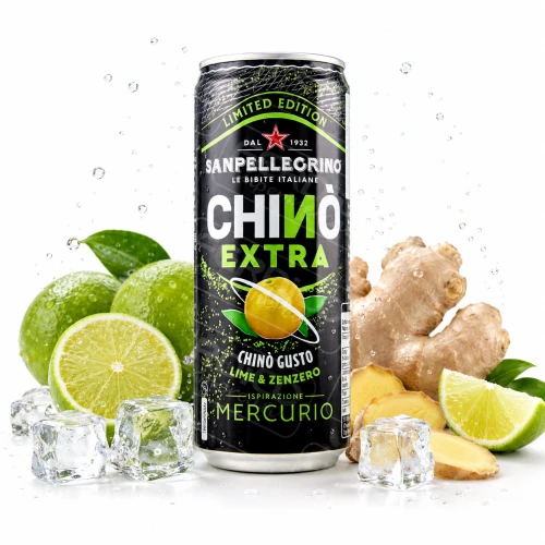 San Pellegrino Chinò Extra Lime i Imbir Napój Gazowany 330 ml