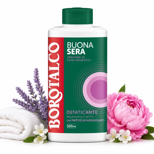 Borotalco Buonasera Defaticante Żel pod Prysznic Fiori Aromatici 500 ml