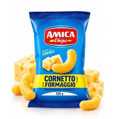 Amica Chrupki Kukurydziane o Smaku Sera 125 g