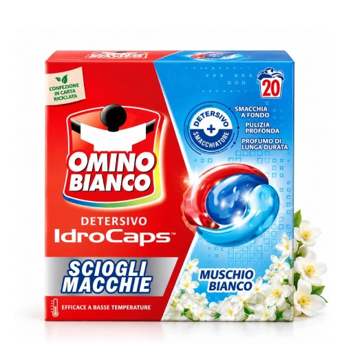 Omino Bianco Muschio Bianco Kapsułki do Prania 20 szt.