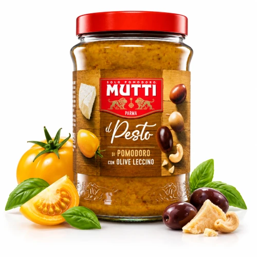 Mutti Pesto z żółtych pomidorów z Ricottą 180 g
